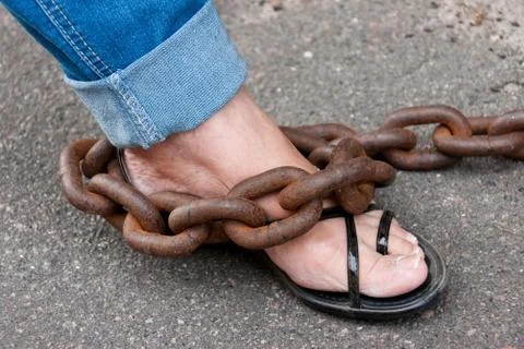 Chained Foot Stock Photos