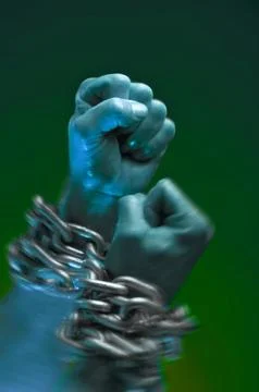 Chained Hands Stock Photos