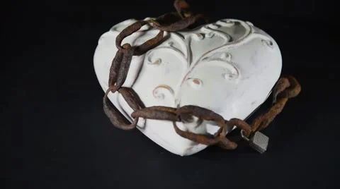 A chained heart Video stock 63481975