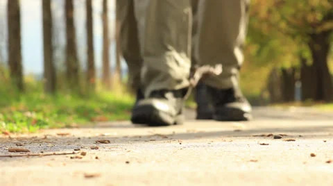 Chained Walking Stock Footage 30368418