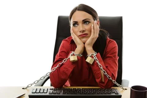 Chained to work Stock Photos
