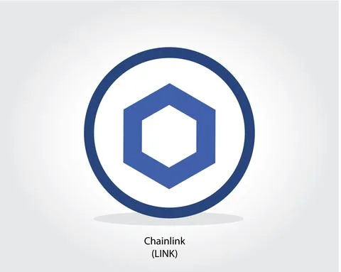 Chainlink logo cryptocurrency vector illustration Stock Illustration
