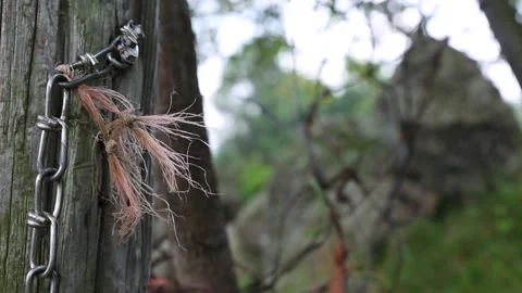 CHAINLINK ON POST Stock Footage 188902993