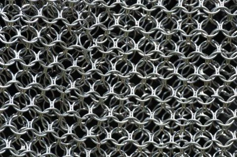 Chainmail background Stock Photos