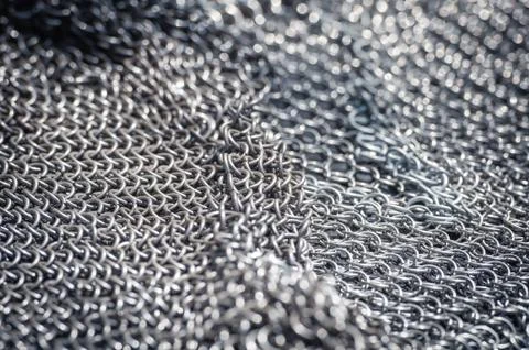 Chainmail background Stock Photos
