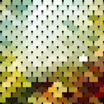 Chainmail Mosaic Pattern Stock Illustration