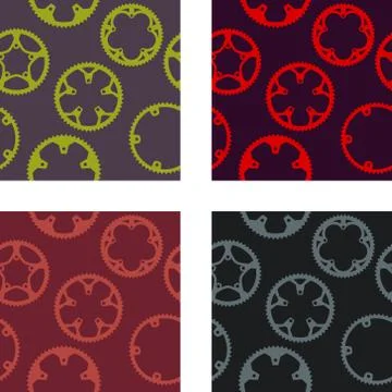 Chainrings pattern Stock Illustration