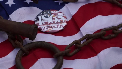 The chains of bondage were broken Stock Footage 127623631