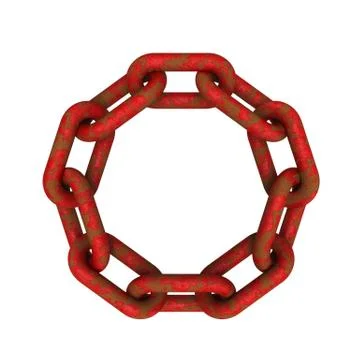 Chains connected Stock Illustration
