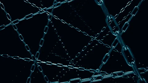 Chains from darkness Stockbeeldmateriaal 230113388