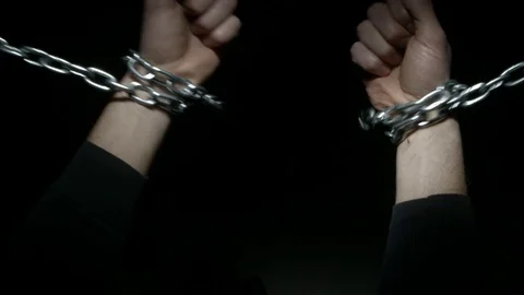 Chains Falling Stock Footage 86205474