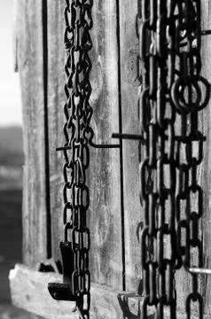 Chains hanging Stock Photos