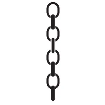 Chains icon on white background. abstract chains symbol. Stock Illustration