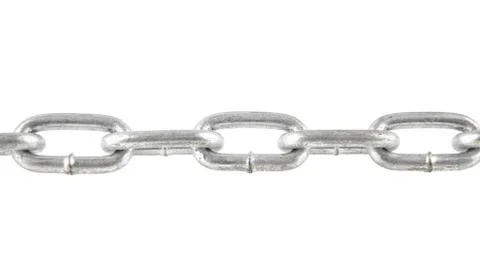 Chains isolated on white background Stock Photos