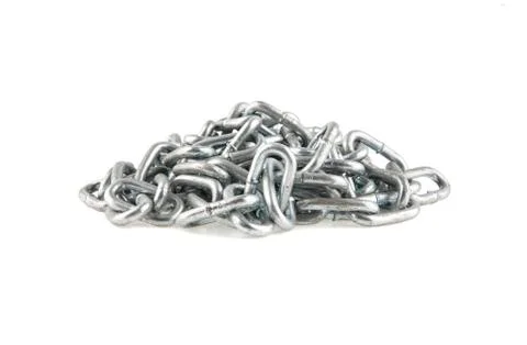 Chains isolated on white background Stock-Fotos