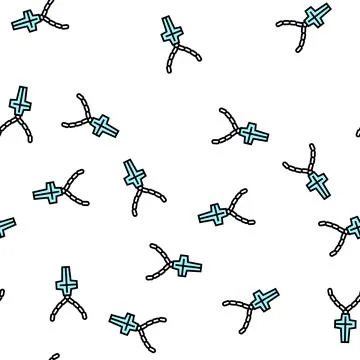 Chains jewellery vector seamless pattern Stock Illustration