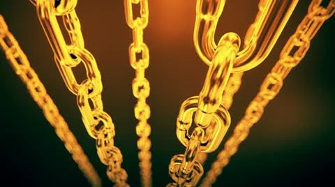 Chains Loopable animation Video stock 21593435
