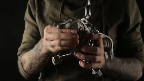 Chains of modern slavery Stock Footage 102481500