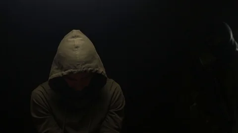 Chains of modern slavery Stock Footage 102932678