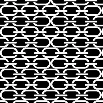 Chains pattern graphic silhouette, vector simple illustration Stock Illustration