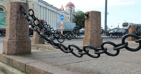 Chains on the pavement Stock Footage 101626232