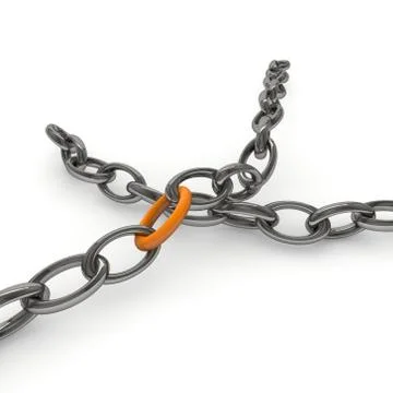 The chains of teamworker Stock Illustration