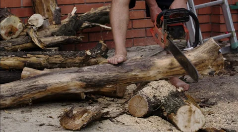 Chainsaw 3 Stock Footage 29196426