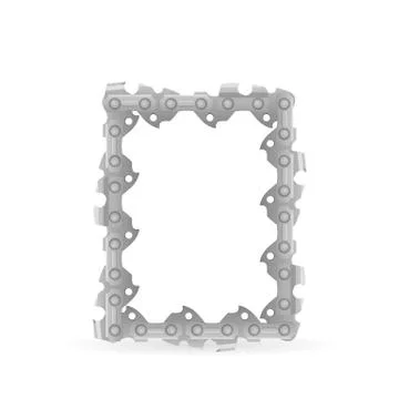 Chainsaw chain number zero Stock Illustration