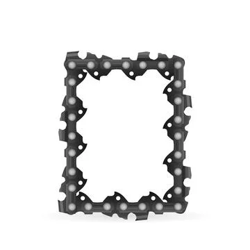 Chainsaw chain number zero Stock Illustration