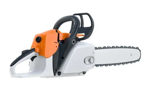 Chainsaw gasoline engine 스톡 일러스트