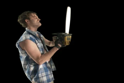 Chainsaw Guy 스톡 동영상 754225