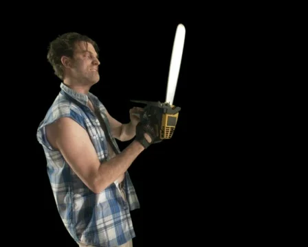Chainsaw Guy Stock Footage 754227