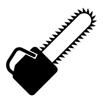 Chainsaw icon vector Stock Illustration