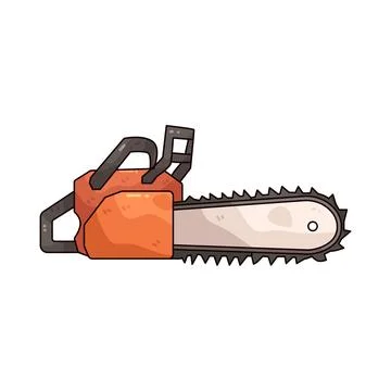 Chainsaw illustration Illustration