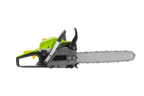 Chainsaw isolated on white Stock Photos