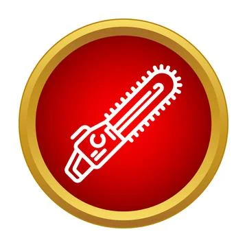 Chainsaw power tool icon symbol Illustrazione stock