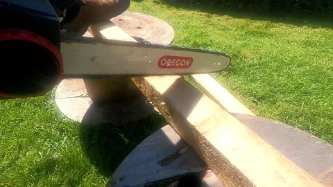 Chainsaw slow motion 2 Stock Footage 151639072