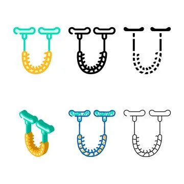 Chainsaw tool color icon vector flat modern Stock Illustration