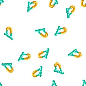 Chainsaw tool isometric icon seamless pattern color Stock Illustration