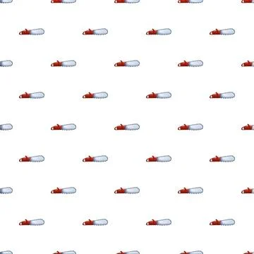 Chainsaw tool repeating pattern on white background 스톡 일러스트