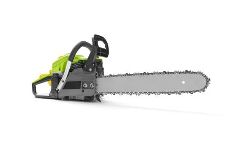 Chainsaw on white background Stock Photos