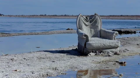 Chair On The Beach Stock Footage 60658070