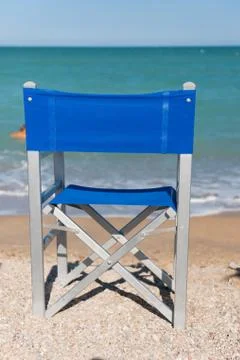 Chair at the beach Stock Photos