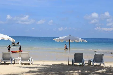 Chair on the beach for relax Foto stock