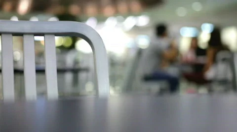 Chair in cafeteria Stock Footage 705139