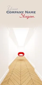 Chair on a corridor Stock Illustration
