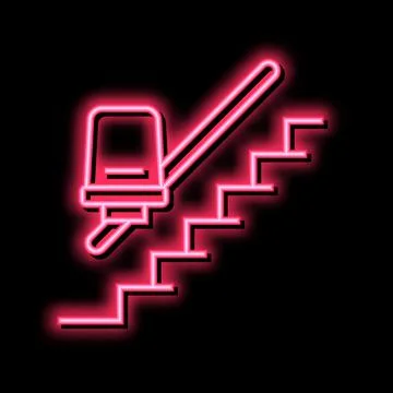 Chair elevator color icon vector illustration 스톡 일러스트