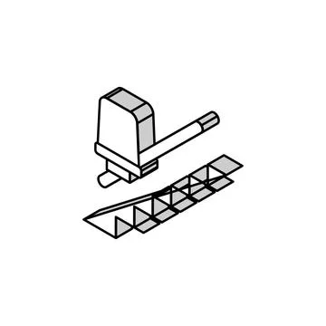 Chair elevator isometric icon vector illustration Ilustración de archivo