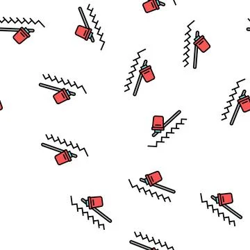 Chair elevator vector seamless pattern Stockillustratie