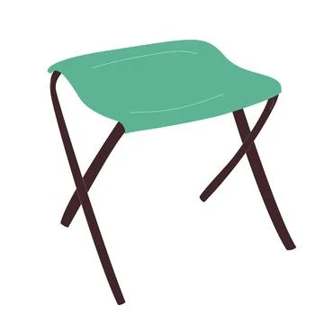 Chair folder for camp icon on white background Stock Illustration